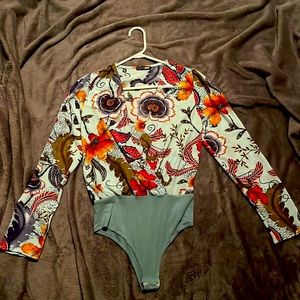 Floral Print Bodysuit